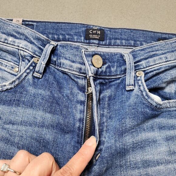 Citizens of Humanity Rocket jeans High Rise Skinny Sz 25 Distressed - Picture 4 of 16